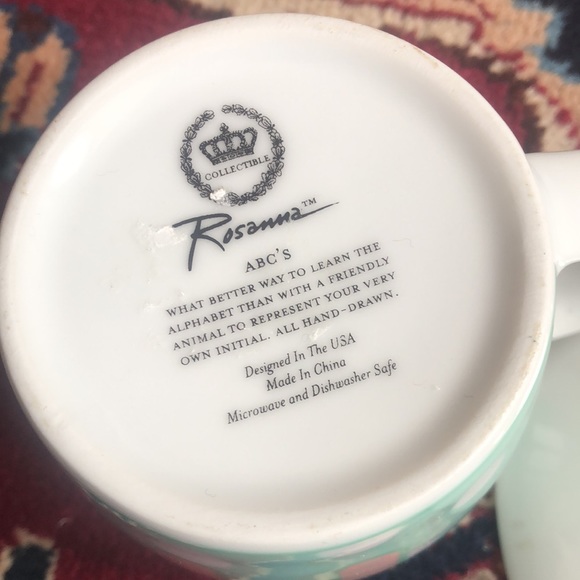 Rosanna "H" "Hippo" Kid's Plate and Mug Set - Picture 3 of 6